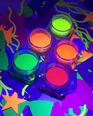UV NEON BUNDLE: 10 LINERS + BRUSH + SPRAY BOTTLE