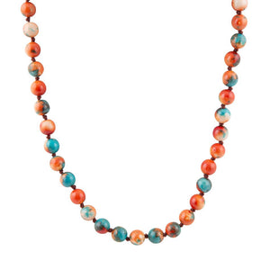 Immeasurable Multicolor Ocean Jade Golden Wrap Necklace