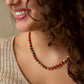 Immeasurable Multicolor Ocean Jade Golden Wrap Necklace