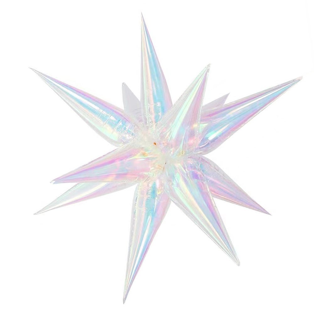 Iridescent Starburst Cluster Balloon – 26" or 40" | Ellie’s Party Supply