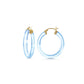 Thin Lucite Hoop Earrings