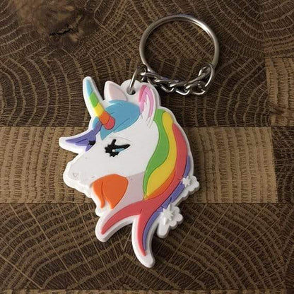 Rainbow Unicorn Keychain