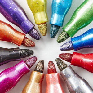 Glitter Markers 12 Colors