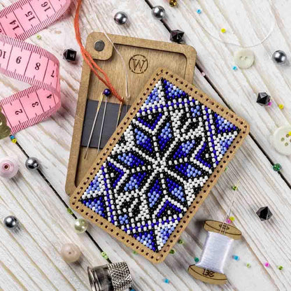 Bead Embroidery Kit for creating a needle box FLZB(N)-089