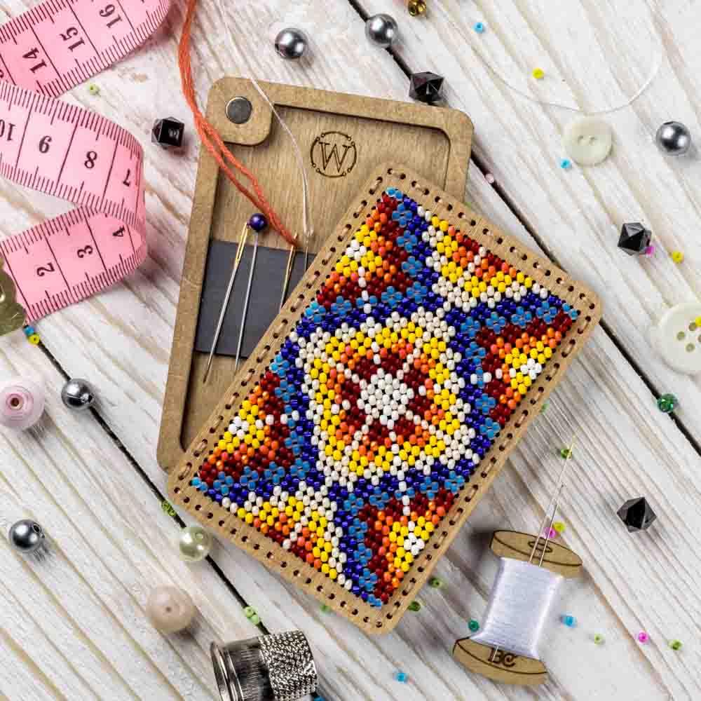 Bead Embroidery Kit for creating a needle box FLZB(N)-096