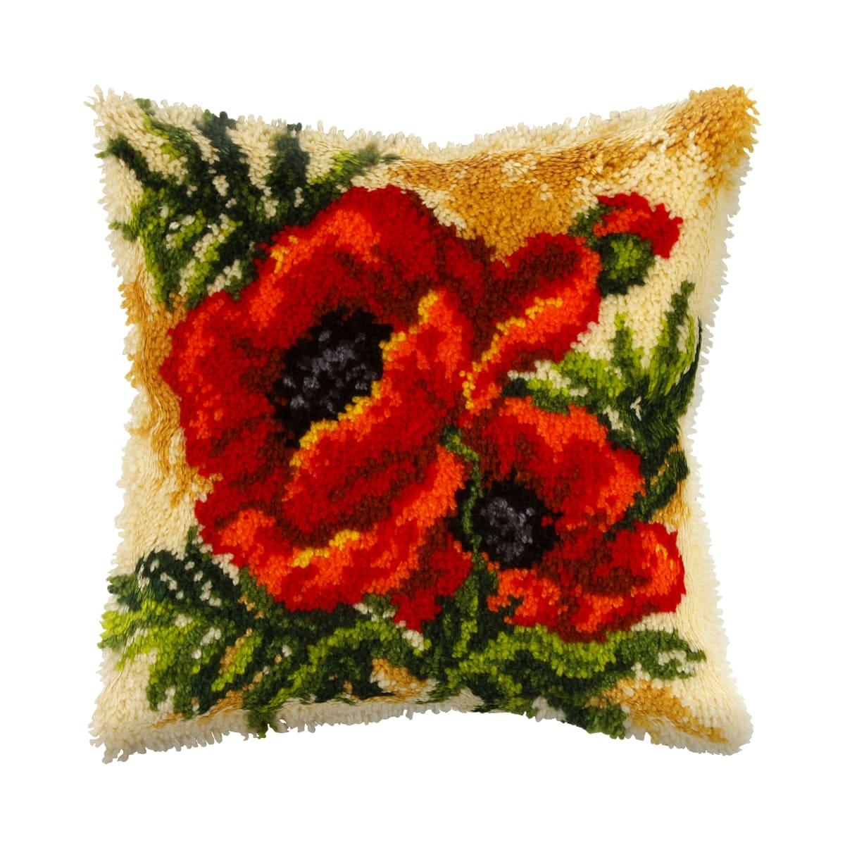 Latch hook cushion kit "Poppy" 4087