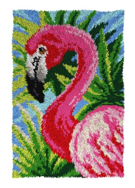 Latch hook rug kit "Flamingo" 4151