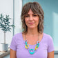 Bold Pastel Abstract Link Chain Necklace