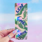 Leaf Me Alone Bookmark – Holographic Pink Princess Philodendron