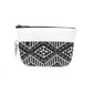 Leather Trim Embroidered Geometric Coin Purse  - Thailand