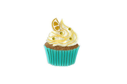 Lemon Muffin Brooch by Laliblue