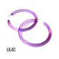 Bangle Lucite Hoop Earrings - 3 Inch