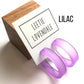 Portland Frosted Lucite Hoop Earrings