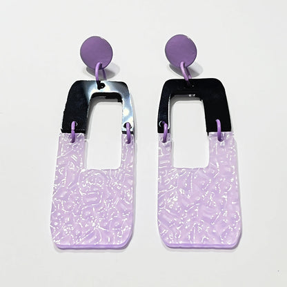 Purple Swing Earrings