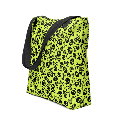 Lime Bones Tote bag