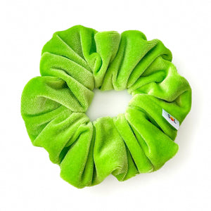 Luxe Velvet Scrunchie | lime
