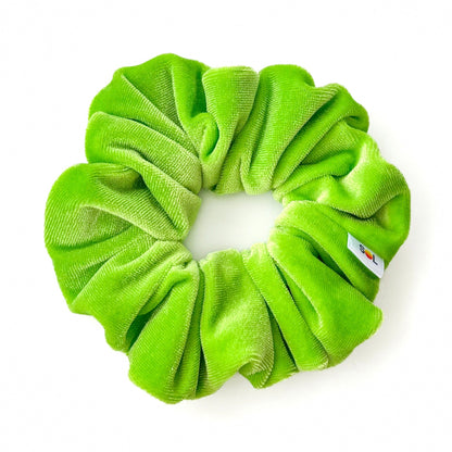 Luxe Velvet Scrunchie | lime