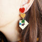 Love Letters Earrings by Laliblue - Rainbow