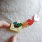 Love Letters Necklace by Laliblue - Rainbow