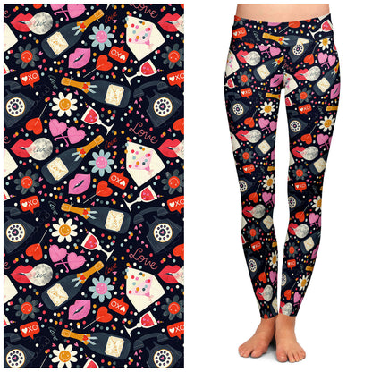"Love Struck" Buttery Soft Leggings by Lipstick & Chrome Tall & Curvy
