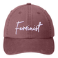 Garment washed Dad Hat - Feminist
