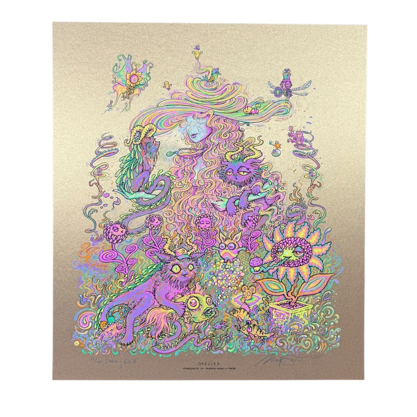 Marq Spusta "Dazzled" (Dirty Gold) Print