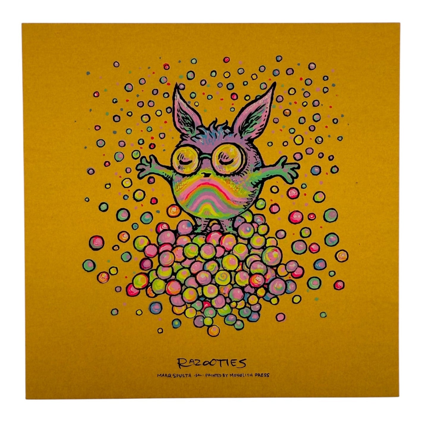Marq Spusta "Razooties" (Gold Shimmer) Mini Print
