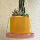 Mid-Century Ribbed Planter