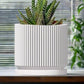 Mid-Century Ribbed Planter