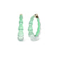 Bamboo Illusion Lucite Hoop Earrings