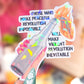 Molotov Cocktail Sticker, 2.8 x 3.2 in.