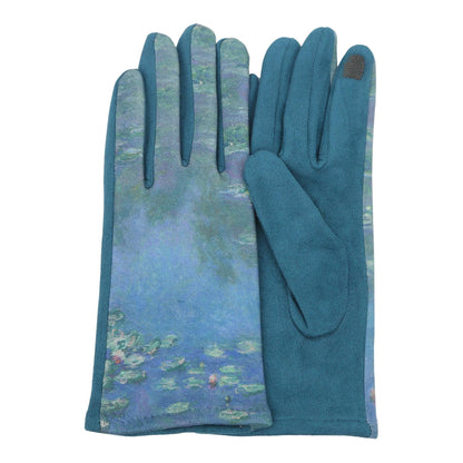 Monet Water Lilies Womens Touch Screen Gloves - One Size Fits All