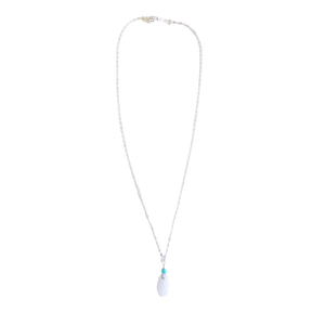Moonstone Necklace - Silver/Gold