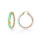 Ombre Painted INSTYLE Lucite Hoop Earrings