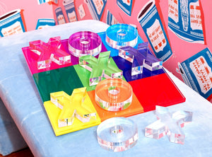 Multicolor Acrylic Tic Tac Toe