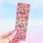 Pink Mushroom Bookmark – Holographic Handmade Bookmark with Tassel Option