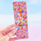 Pink Mushroom Bookmark – Holographic Handmade Bookmark with Tassel Option