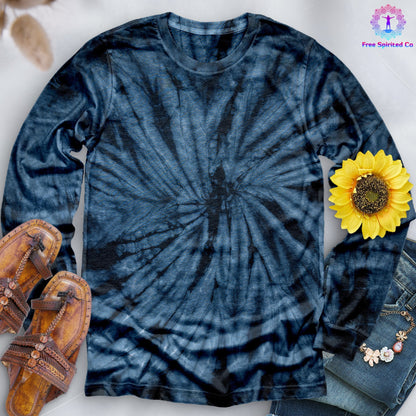 Spider Navy Hand Dyed Long Sleeve