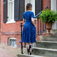Constellations Glow-in-the-Dark Navy Twirl Dress with Pockets