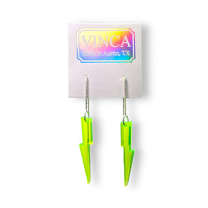 Last Chance! Bright Green Baby Bolts Ear-threaders
