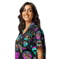 Neon Traditional Silky Pajama Top