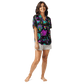 Neon Traditional Silky Pajama Top
