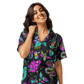 Neon Traditional Silky Pajama Top