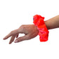 Luxe Velvet Scrunchie | neon coral