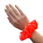 Luxe Velvet Scrunchie | neon coral