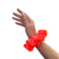 Luxe Velvet Scrunchie | neon coral