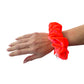 Luxe Velvet Scrunchie | neon coral