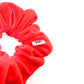 Luxe Velvet Scrunchie | neon coral