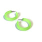 Neon Green Small Classic Hoop Earrings