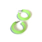 Neon Green Small Classic Hoop Earrings